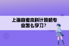 上海自考本科计算机专业怎么学习？