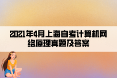 2021年4月上海自考计算机网络原理真题及答案（部分）