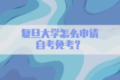 复旦大学怎么申请自考免考？